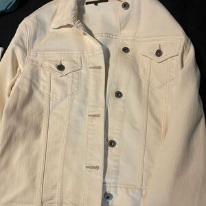 Cream Denim Jacket